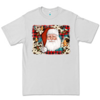 Dove Grey cowhide santa cookie socks background Premium Tee - AdoDesignShop