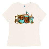 Bone longhaired cow coffee cups Ladies Tee - Jasminsmagicworld