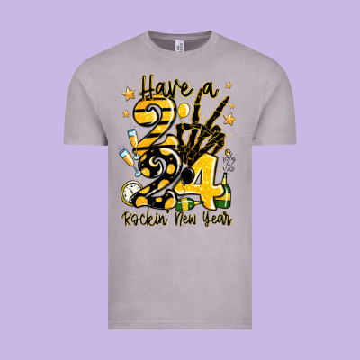 Have Rockin' New Year 2024 Vintage Tee Designed By Maliassmallbusiness