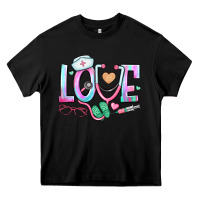 Black love nurse Heavy Core Tee - BundleAndBundleShop