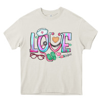Cream love nurse Heavy Core Tee - BundleAndBundleShop