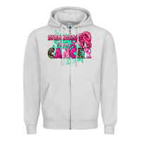 Dove Grey Stronger than Cancer Zipper Hoodie - HowdyJamesFarm