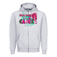 Heather Grey Stronger than Cancer Zipper Hoodie - HowdyJamesFarm