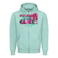 Seafoam Stronger than Cancer Zipper Hoodie - HowdyJamesFarm