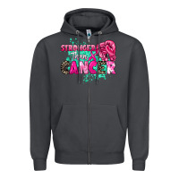Smoke Stronger than Cancer Zipper Hoodie - HowdyJamesFarm