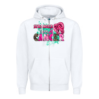 White Stronger than Cancer Zipper Hoodie - HowdyJamesFarm