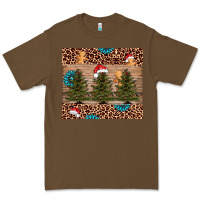 Cacao Christmas trees leopard Premium Tee - AdoDesignShop
