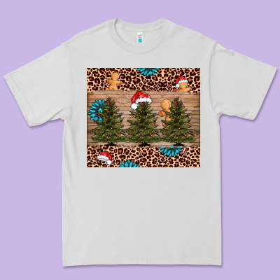 Christmas Trees Leopard Premium Tee Designed By Adodesignshop
