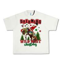 Pistachio dreaming of a wild west christmas cowboy santa Urban Heavy Tee - MaliasSmallBusiness