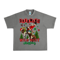 Tornado dreaming of a wild west christmas cowboy santa Urban Heavy Tee - MaliasSmallBusiness
