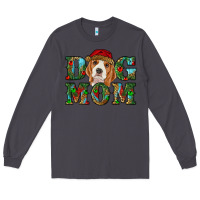 Smoke Christmas Beagle Dog Mom Long Sleeve Tee - RanaPortraitStore