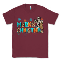 Burgundy western merry christmas Classic Tee - MaliasSmallBusiness