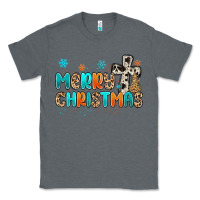 Charcoal Heather western merry christmas Classic Tee - MaliasSmallBusiness