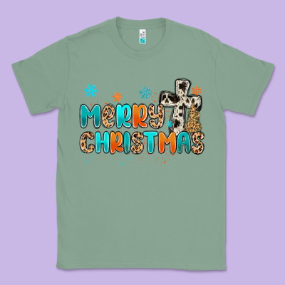 Western Merry Christmas Classic Tee Designed By Maliassmallbusiness