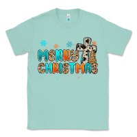 Seafoam western merry christmas Classic Tee - MaliasSmallBusiness
