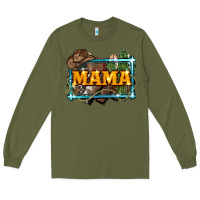 Army Green mama cowboy western font cactuslove mom Long Sleeve Tee - LillyAllenDesigns