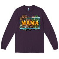 Plum mama cowboy western font cactuslove mom Long Sleeve Tee - LillyAllenDesigns