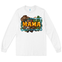 White mama cowboy western font cactuslove mom Long Sleeve Tee - LillyAllenDesigns