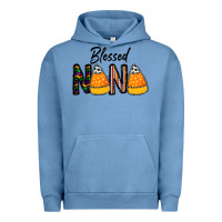 Pigment Pebble Blue Blessed nana Urban Hoodie - CowhideDigitalArt