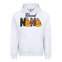 White Blessed nana Urban Hoodie - CowhideDigitalArt
