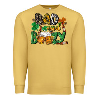 Antique Gold Bad and boozy St. Patrick's Day Premium Sweatshirt - CowGirlArtShop