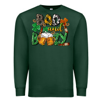 Sports Green Bad and boozy St. Patrick's Day Premium Sweatshirt - CowGirlArtShop
