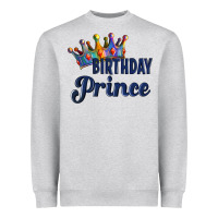 Heather Grey birthday prince Heavyweight Sweatshirt - Artiststas
