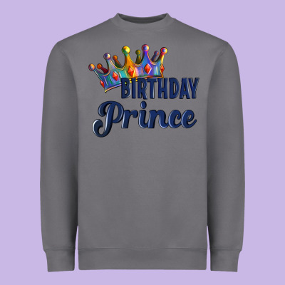 Birthday Prince Heavyweight Sweatshirt Designed By Artiststas
