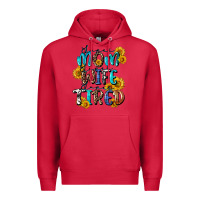 Cardinal Super mom super wife super tired Premium Hoodie - CowGirlArtShop