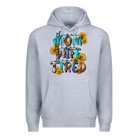 Heather Grey Super mom super wife super tired Premium Hoodie - CowGirlArtShop