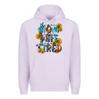 Lilac Super mom super wife super tired Premium Hoodie - CowGirlArtShop