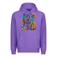 Purple Super mom super wife super tired Premium Hoodie - CowGirlArtShop