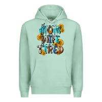 Seafoam Super mom super wife super tired Premium Hoodie - CowGirlArtShop