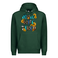 Sports Green Super mom super wife super tired Premium Hoodie - CowGirlArtShop