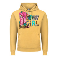 Vintage Mustard western cowgirl Vintage Hoodie - NancyCooperArtShop