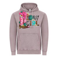 Vintage Zinc western cowgirl Vintage Hoodie - NancyCooperArtShop