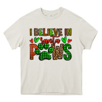 Cream i believe in santa paws christmas Heavy Core Tee - Jasminsmagicworld