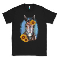 Black Sunflower Donkey Classic Tee - RanaPortraitStore