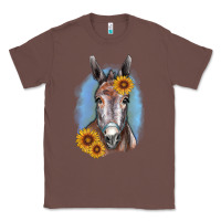 Chestnut Sunflower Donkey Classic Tee - RanaPortraitStore