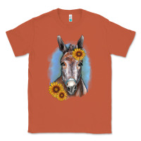 Copper Sunflower Donkey Classic Tee - RanaPortraitStore