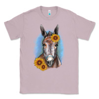Lilac Sunflower Donkey Classic Tee - RanaPortraitStore