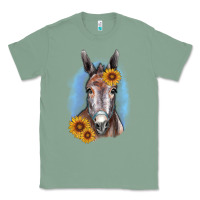 Sage Sunflower Donkey Classic Tee - RanaPortraitStore