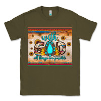 Army Green with god all things are possible matthew 19 26 Classic Tee - JahusDesignShop