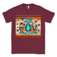 Burgundy with god all things are possible matthew 19 26 Classic Tee - JahusDesignShop