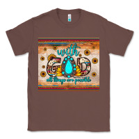 Chestnut with god all things are possible matthew 19 26 Classic Tee - JahusDesignShop