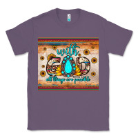 Lavender with god all things are possible matthew 19 26 Classic Tee - JahusDesignShop