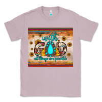 Lilac with god all things are possible matthew 19 26 Classic Tee - JahusDesignShop