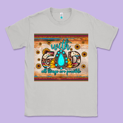 With God All Things Are Possible Matthew 19 26 Classic Tee Designed By Jahusdesignshop