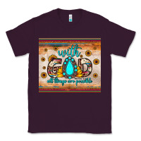 Plum with god all things are possible matthew 19 26 Classic Tee - JahusDesignShop