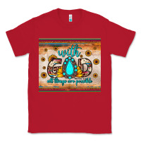 Red with god all things are possible matthew 19 26 Classic Tee - JahusDesignShop